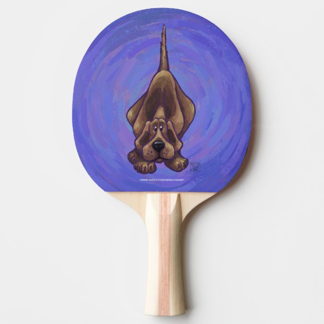 Playful Hound Dog Gifts & Accessories Ping-Pong Paddle (Front)