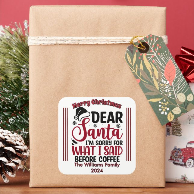 Playful Humorous Christmas Stickers (Holiday)