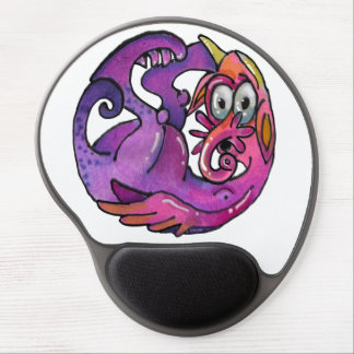 Playful imaginary Creatures & Monsters Gel Mouse Pad