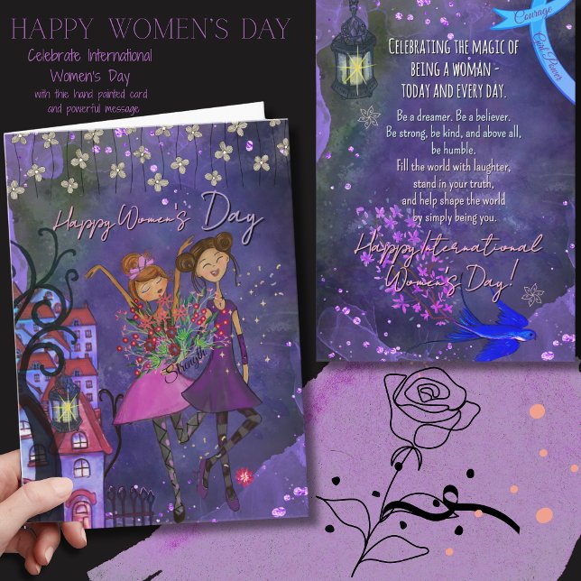 Playful International Women’s Day Celebration Card (Playful International Women’s Day Celebration Card)