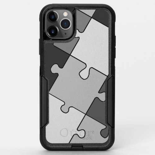 Playful Jigsaw Puzzle Gray OtterBox Commuter iPhone 11 Pro Max Case