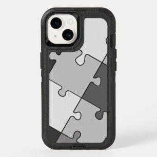 Playful Jigsaw Puzzle Gray OtterBox iPhone 14 Case