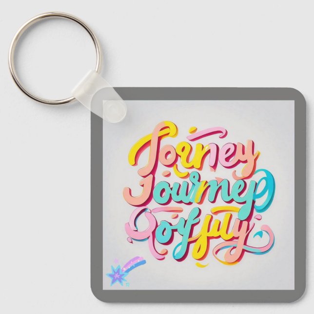 "Playful Journey Artwork" Keychain (Front)
