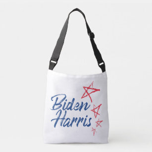 Playful, joyful, lively design of "Biden Harris" Crossbody Bag