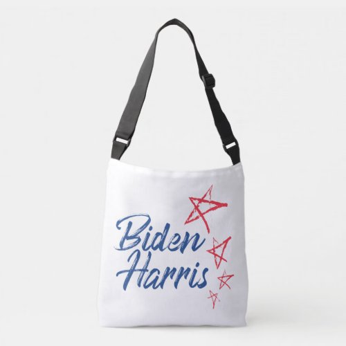 Playful joyful lively design of Biden Harris Crossbody Bag