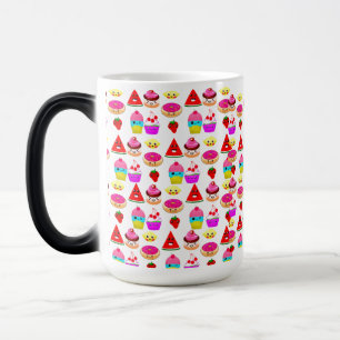 Playful kawaii design color morph mug