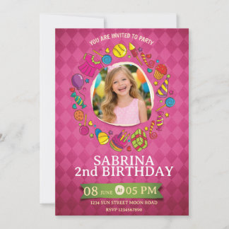 Playful Kids Birthday Invitation – Doodle Party
