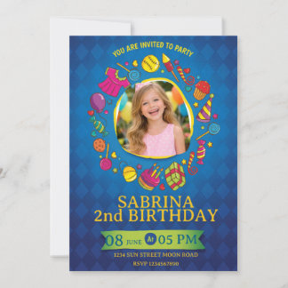 Playful Kids Birthday Invitation – Doodle Party