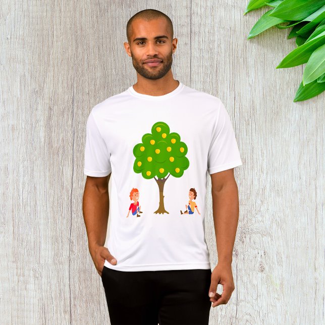 Playful Kids Sitting Under an Apple Tree T-Shirt (Creator Uploaded)