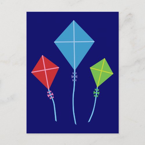 Playful Kites Postcard