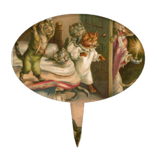 Playful Kittens Cake Topper