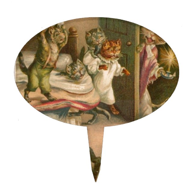 Playful Kittens Cake Topper (Front)