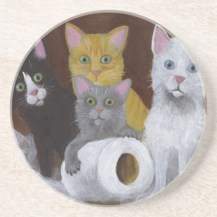 Playful Kittens Coaster