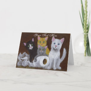 Playful Kittens Note Card