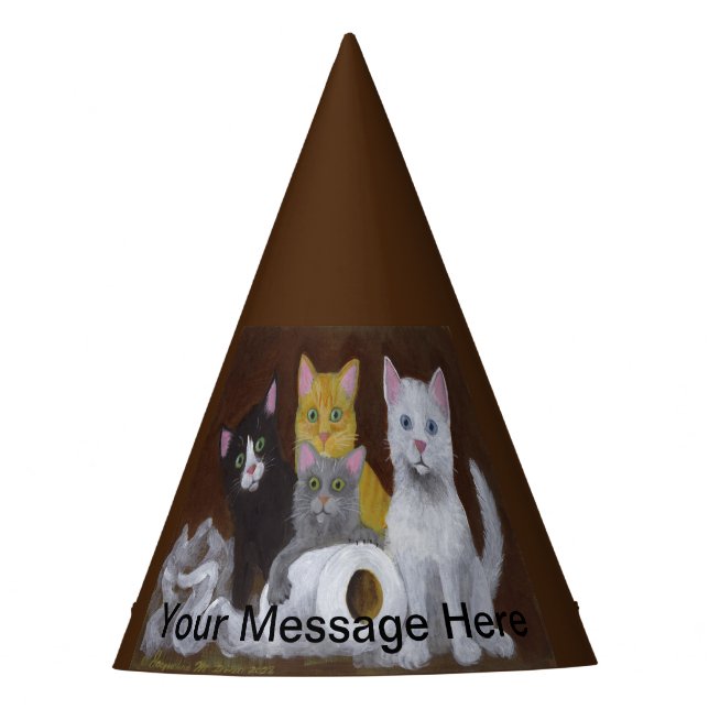 Playful Kittens Party Hat (Front)