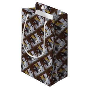 Playful Kittens Small Gift Bag