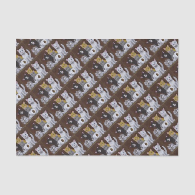 Playful Kittens Tissue Paper (Front)