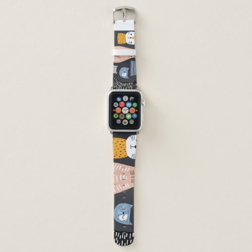 Playful Kittens Whimsical Weaves Apple Watch Band