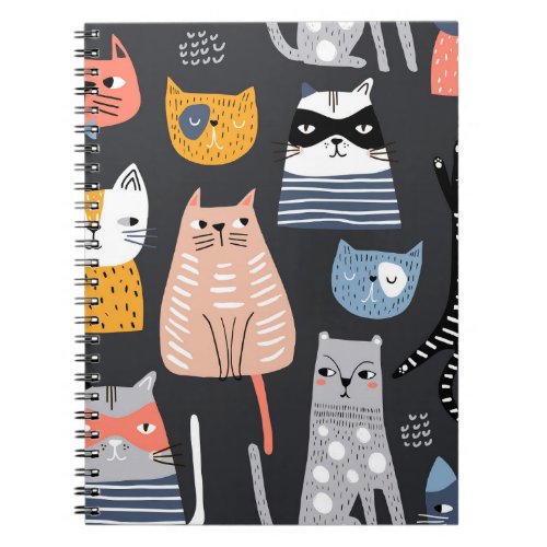 Playful Kittens Whimsical Weaves Notebook