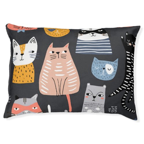 Playful Kittens Whimsical Weaves Pet Bed