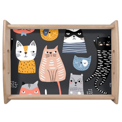 Playful Kittens Whimsical Weaves Serving Tray
