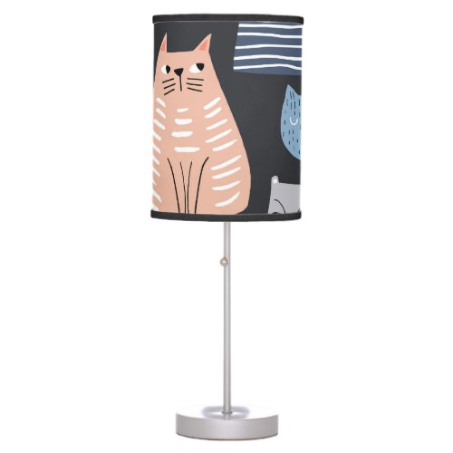Playful Kittens Whimsical Weaves Table Lamp