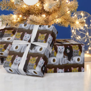 Playful Kittens Wrapping Paper