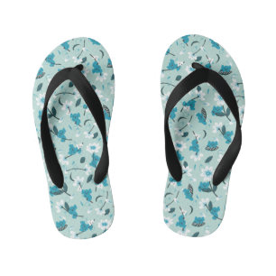 Playful Koala Pattern Cute Animal and Nature Art Kid's Flip Flops