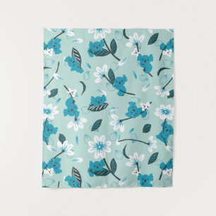 Playful Koala Pattern Cute Animal and Nature Art Tapestry