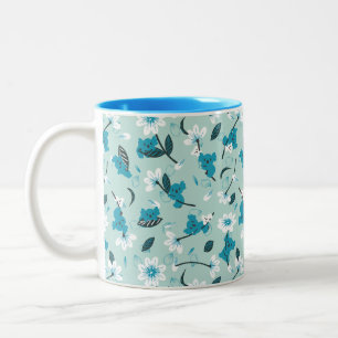 Playful Koala Pattern Cute Animal and Nature Art Two-Tone Coffee Mug