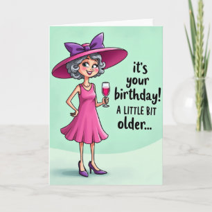 Playful Lady Birthday Card