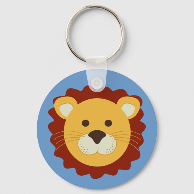 Playful Lion Keychain (Front)