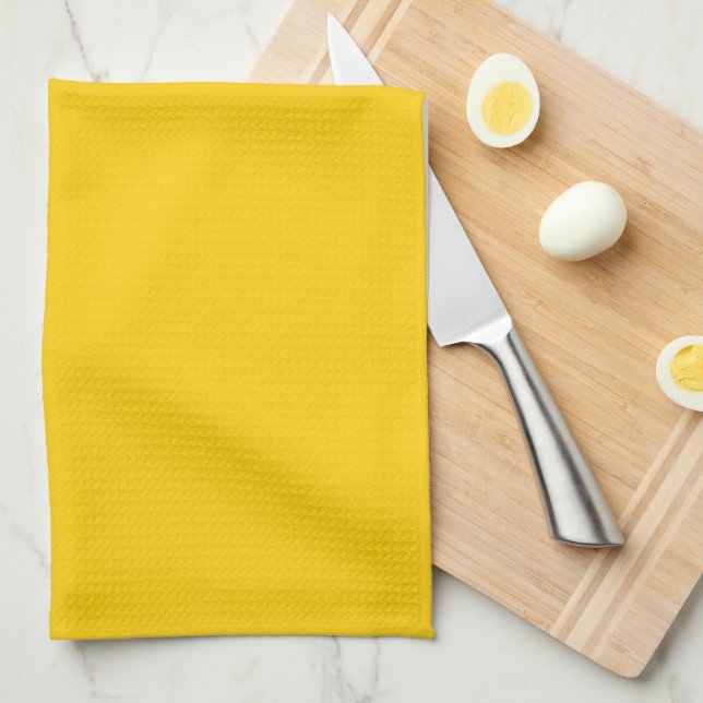 Playful Marigold Gold   Kitchen Towel (Quarter Fold)