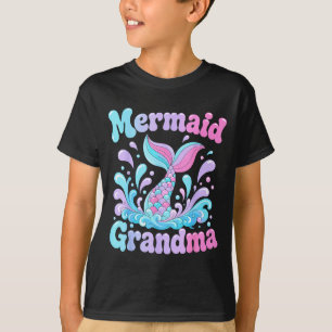 Playful mermaid tail with water splashes design T-Shirt