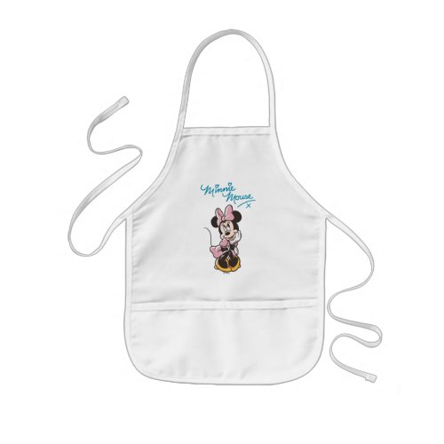 Playful Minnie Mouse Polka Dot Daydream Kids' Apron