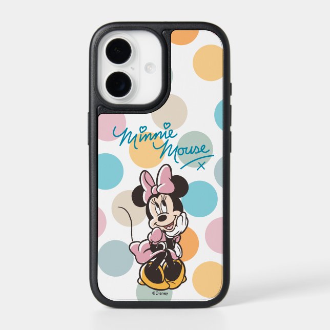 Playful Minnie Mouse Polka Dot Daydream Otterbox iPhone Case (Back)
