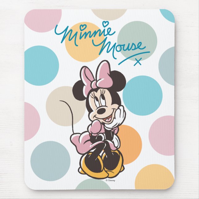 Playful Minnie Mouse Polka Dot Daydream Pad (Front)