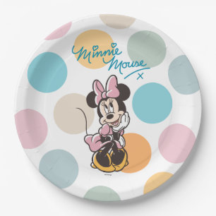Playful Minnie Mouse Polka Dot Daydream Paper Plates