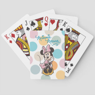 Playful Minnie Mouse Polka Dot Daydream Poker Cards