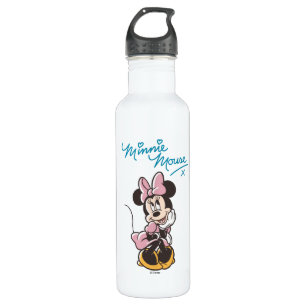 Playful Minnie Mouse Polka Dot Daydream Stainless Steel Water Bottle