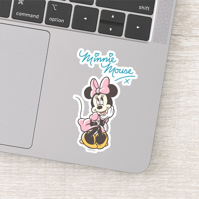 Playful Minnie Mouse Polka Dot Daydream Sticker (Detail)