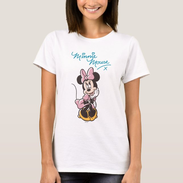 Playful Minnie Mouse Polka Dot Daydream T-Shirt (Front)