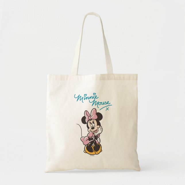 Playful Minnie Mouse Polka Dot Daydream Tote Bag (Front)