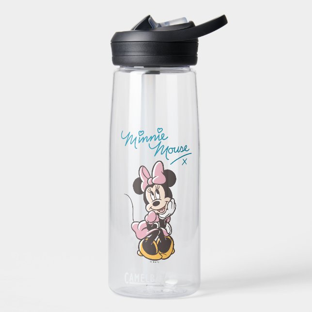 Playful Minnie Mouse Polka Dot Daydream Water Bottle (Left)