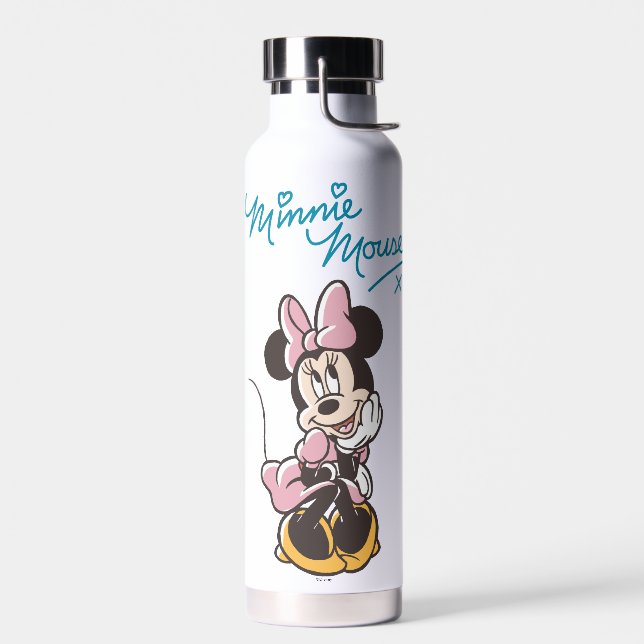 Playful Minnie Mouse Polka Dot Daydream Water Bottle (Left)