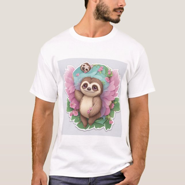 Playful Monkey Men's T-Shirt - Unique Ape Graphic (Front)