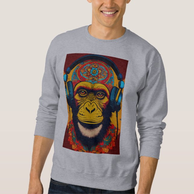 Playful Monkey Print T-Shirts Fun, Stylish,Comfort (Front)