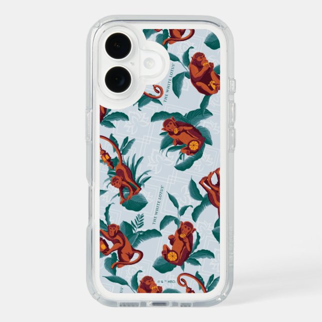 Playful Monkeys Pattern of The White Lotus Speck iPhone Case (Front)