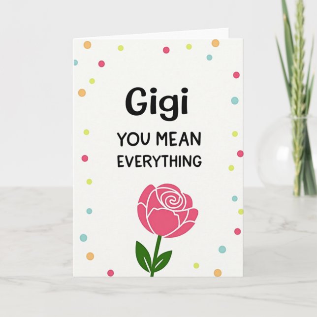 Playful Mothers Day Confetti Card (Front)