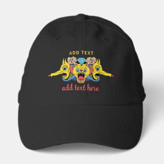 playful multicolor cartoon psychedelic creature performance cap